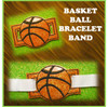 In The Hoop Ribbon Slider Bracelet Basketball Embroidery Machine Design