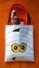 In The Hoop Halloween Treat Bag Mummy Embroidery Machine Design for 5x7 Hoop