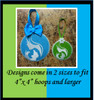 In The Hoop Elegant Ornament Mom and Baby Embroidery Machine Design