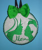 In The Hoop Elegant Ornament Mom and Son 2 Embroidery Machine Design