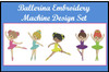 Ballerina Girl Embroidery Designs for Embroidery Machines
