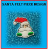 In the Hoop Santa Felt Piece Embroidery Machine Design