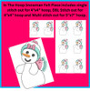 In The Hoop Snowman And Snowwoman Felt Piece Embroidery Machine Designs