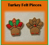 In The Hoop Turkey Felt Piece Embroidery Machine Designs