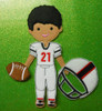 In The Hoop Football Uniform Embroidery Machine Design Set for Dress Up Fun Boy Dolls