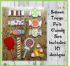 In the Hoop 10 Piece Felt Candy Embroidery Machine Design Set
