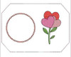 In The Hoop Flower Hearts Mug Rug Embroidery Machine Design for 5"x7" Hoop