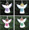 In The Hoop Girl Snowflake Angel Ornament Embroidery Design Set