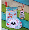 In The Hoop Bear Stocking and Ornament Embroidery Machine Desing 