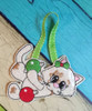 In The Hoop Kitty Ornament With Decorations Embroidery Machine Design