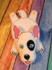 In the HooBull Terrier Coaster Embroidery machine Design