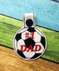 In The Hoop Soccer Dad Key Fob Embroidery Machine Design