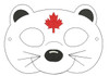 In The Hoop Beaver Child Mask With Maple Leaf Embroidery Machine Design