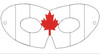 In The Hoop Maple Leaf Mask Embroidery Machine Design