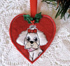 In The Hoop Shih Tzu Stocking and Heart Ornament Embroidery Machine Design Set