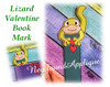 In The Hoop Valentin Lizard Book Mark Embroidery Machine Design