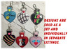 In The Hoop Heart Love Bird Key Fob Embroidery Machine Design