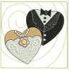 In The Hoop Wedding Coaster Embroidery Machine Design set