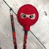 In The Hoop Ninja Pencil Topper Embroidery Machine Design