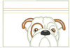 In The Hoop Bull Dog Zipped Case Embroidery Machine Design