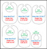 In the hoop Blank Bib Embroidery Machine Design set