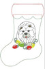 In The Hoop Chow Chow Stocking And Ornament Embroidery Machine Design Set