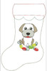 In The Hoop Labradoodle Stocking And Heart Ornament Embroidery Machine Design set