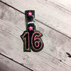 In The Hoop Sweet Sixteen Can Wrap and Key Fob Embroidery Machine Design Set