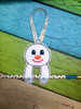 In The Hoop Snowman Candy Cane Pencil Holder Ornament Embroidery Machine Design