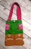 In The Hoop Gingerbread Girl Tote Embroidery Machine Design