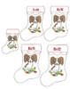 In The Hoop  Papillon Stocking and Heart Ornament Embroidery Machine Design Set