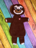 In The Hoop Sloth Softie Stuffed Toy Embroidery Machine Design