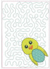 In the hoop Easter Chick Snack Mat Embroidery Machine Design