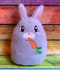 In The Hoop Chubby Bunnty Stuffy With Carrot for 5x7 and 8x10 hoop Embroidery Machine Design