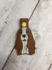 In The Hoop Springer Spaniel Dog Key Fob Embroidery Machine