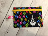 In The Hoop Border Collie Zipped Case Embroidery Machine Design