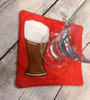In The Hoop Beer Coaster Embroidery Machine Design Set