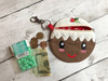 In The Hoop Christmas Pudding Zipped Case And Key Fob Embroidery Machine Design Set