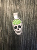 In The Hoop Tennis Skull Key Fob Embroidery Machine Design