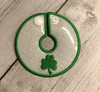 In The Hoop Clover Wine Glass Marker Embroidery Machine Design