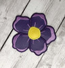 In The Hoop Pansy Snap On Decoration Embroidery Machine Design