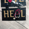 In The Hoop LIVE LOVE HEAL 4x4 Sign Embroidery Machine Design