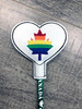 In The Hoop Canadian Rainbow Heart Pencil Topper Embroidery Machine Design