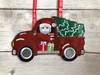 In The Hoop Christmas Truck Door Sign Embroidery Machine Design