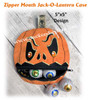 In The Hoop Zipped Mouth Jack-O-Lantern Case Embroidery Machine Design