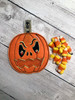In the hoop Jack-O-Lantern Candy Pocket Embroidery Machine Design