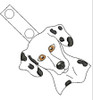In The Hoop Dog Head Key Fob Embroidery Machine Design Set 1