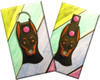 In The Hoop Dog Head Key Fob Set #5 Embroidery Machine Designs