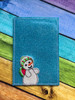 In The Hoop Snowman Folded Card Holder Embroidery Machine Design