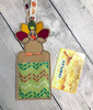 In The Hoop Turkey Crayon Treat Holder Embroidery Machine Design